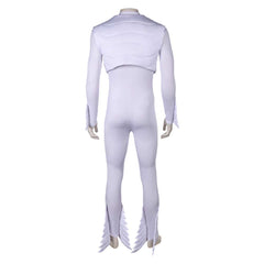 Band Queen Freddie Mercury White Wings Jumpsuit Outfits Cosplay Costume Halloween Carnival Suit