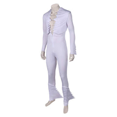 Band Queen Freddie Mercury White Wings Jumpsuit Outfits Cosplay Costume Halloween Carnival Suit
