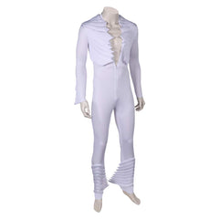 Band Queen Freddie Mercury White Wings Jumpsuit Outfits Cosplay Costume Halloween Carnival Suit