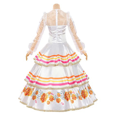 Barbie 2025 Día de Muertos White Dress Outfits Cosplay Costume Halloween Carnival Suit