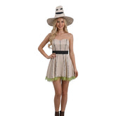 Batman Scarecrow Dress Hat Horror Outfits Cosplay Halloween Suit