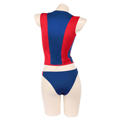 Baywatch 2017 Summer Quinn Red Vest Blue Pants Swimsuit Outfits Cosplay Costume
