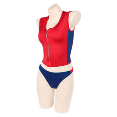 Baywatch 2017 Summer Quinn Red Vest Blue Pants Swimsuit Outfits Cosplay Costume