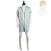 Barbie 2023 Ken Outfits Green Beach Shirt Cosplay Costume Halloween Carnival Party Suit