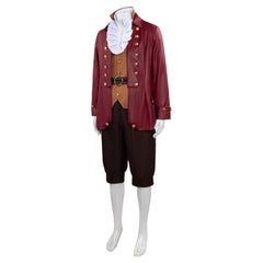 Beauty And The Beast 2017 Gaston LeGume Red Jacket Set Outfits Cosplay Costume