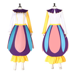 Beauty And The Beast Mrs. Potts Teapot Purple Outfits Cosplay Costume