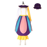 Beauty And The Beast Mrs. Potts Teapot Purple Outfits Cosplay Costume