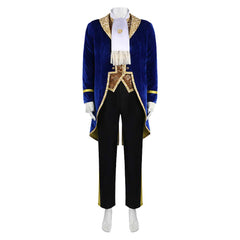 Beauty And The Beast Prince Adam Dark Blue Set Outfits Cosplay Costume