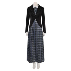 Beetlejuice 2 (2024) Barbara Black Dress Outfits Cosplay Costume Halloween Carnival Suit