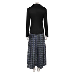 Beetlejuice 2 (2024) Barbara Black Dress Outfits Cosplay Costume Halloween Carnival Suit