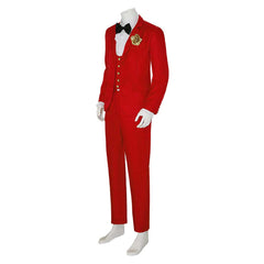 Beetlejuice Beetlejuice Red Suit Set Outfits Halloween Carnival Cosplay Costume