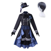 Black Butler: Emerald Witch Arc Ciel Phantomhive Blue Black Set Outfits Cosplay Costume