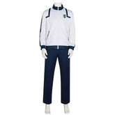 Blue Lock Isagi Yoichi White Blue Sports Set Outfits Cosplay Costume