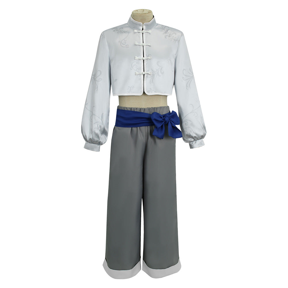 Blue Lock Nagi Seishiro White Kung Fu Set Outfits Cosplay Costume