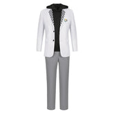 Blue Lock Nagi Seishiro White School Uniform Set Outfits Cosplay Costume