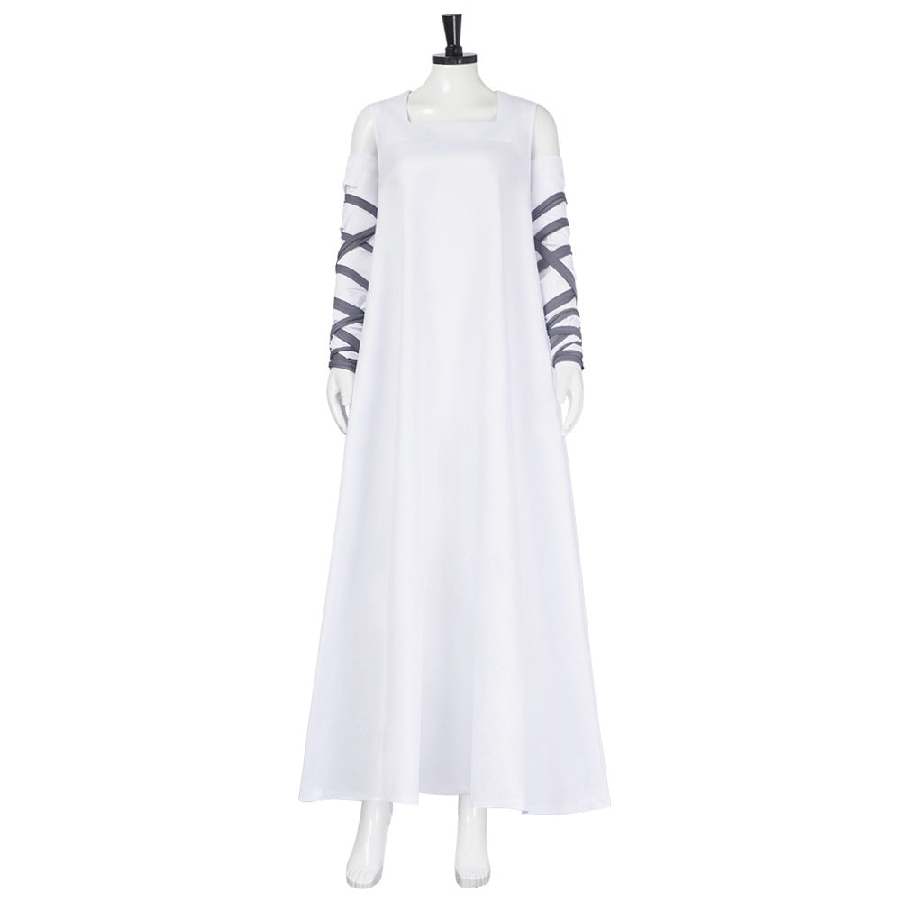 Bride Of Frankenstein Elizabeth White Dress Outfits Halloween Cosplay Costume