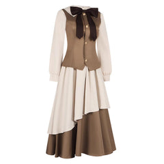 Cardcaptor Sakura: Clear Card Season 2 (2024) Tomoyo Daidouji Brown Dress Outfits Cosplay Costume