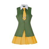 Cardcaptor Sakura: The Movie Sakura Kinomoto Green Yellow Skirt Set Outfits Cosplay Costume
