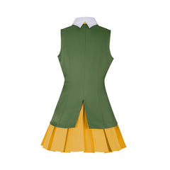 Cardcaptor Sakura: The Movie Sakura Kinomoto Green Yellow Skirt Set Outfits Cosplay Costume