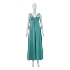 Carrie (2026) Carrie Cosplay Cyan V Neck Dress Outfits Cosplay Costume TV: Carrie