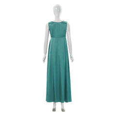 Carrie (2026) Carrie Cosplay Cyan V Neck Dress Outfits Cosplay Costume TV: Carrie