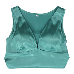 Carrie (2026) Carrie Cosplay Cyan V Neck Dress Outfits Cosplay Costume TV: Carrie