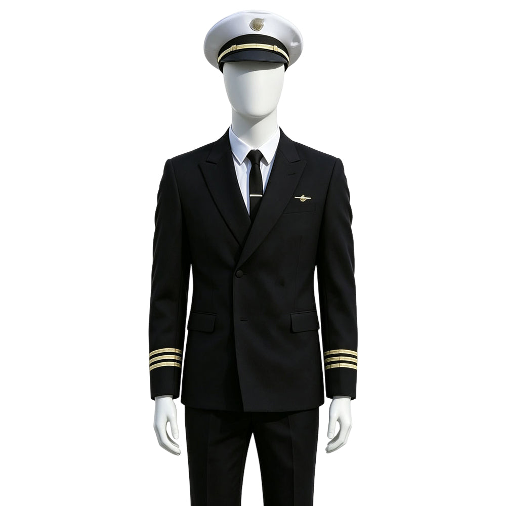Catch Me If You Can Frank Abagnale Jr. Pilot Captain Uniform Outfits Cosplay Costume