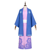 Cecilus Segmunt Blue Pink Kimono Set Outfits Halloween Cosplay Costume
