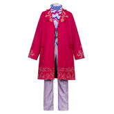 Charlie And The Chocolate Factory Willy Wonka Red Set Outfits Cosplay Costume
