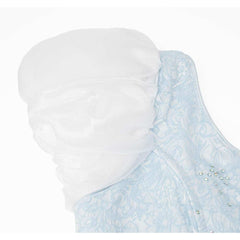 Cinderella Cinderella White Blue Dress Gown Set Outfits Cosplay Costume