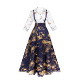 Clair Obscur: Expedition 33 (2025) Lune Clea Blue Skirt Set Outfits Cosplay Costume