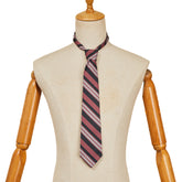 Clark Kent Red Black Striped Necktie Cosplay Accessories Props