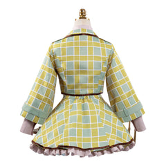 Code Geass C.C. Green Plaid Detective Set Outfits Cosplay Costume