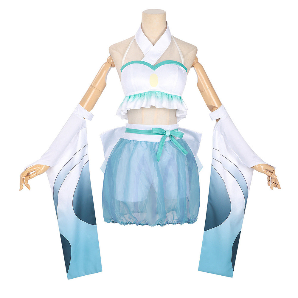 Cosmic Princess Kaguya (2026) Iroha Sakayori Ray Blue White Outfits Cosplay Costume
