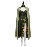 Critical Role Titania Fairy Queen Green Dress Cloak Set Outfits Cosplay Costume