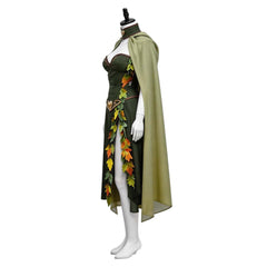 Critical Role Titania Fairy Queen Green Dress Cloak Set Outfits Cosplay Costume