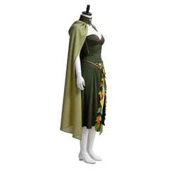Critical Role Titania Fairy Queen Green Dress Cloak Set Outfits Cosplay Costume