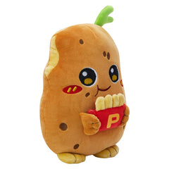 Cute Eating Potato Cosplay Plush Toys Cartoon Soft Stuffed Dolls Mascot Birthday Xmas Gift - Original