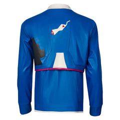 Cyberpunk: Edgerunners 2 (2026) D Blue PU Jacket Coat Outfits Cosplay Costume
