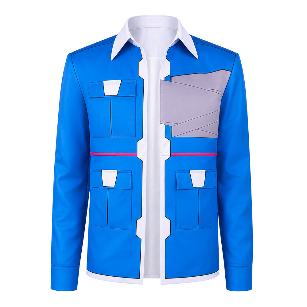 Cyberpunk: Edgerunners 2 (2026) D Blue White Jacket Outfits Halloween Cosplay Costume