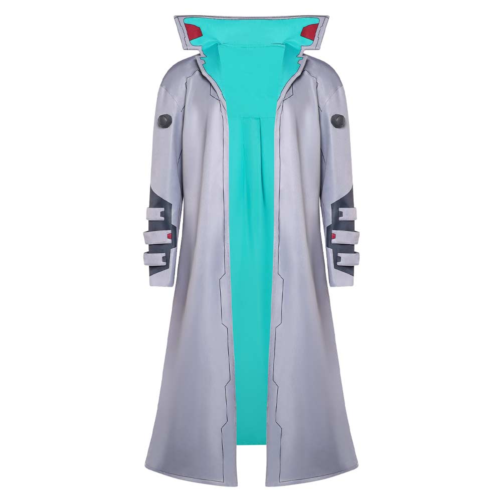 Cyberpunk: Edgerunners 2 (2026) Weak Kingsley Gray Cyan Jacket Coat Outfits Cosplay Costume