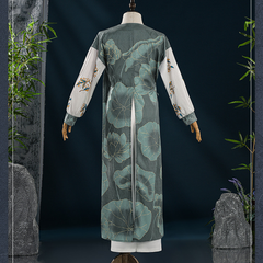 Where Winds Meet (2025) Chen Zixi White Green Set Wuxia Hanfu Outfits Cosplay Costume