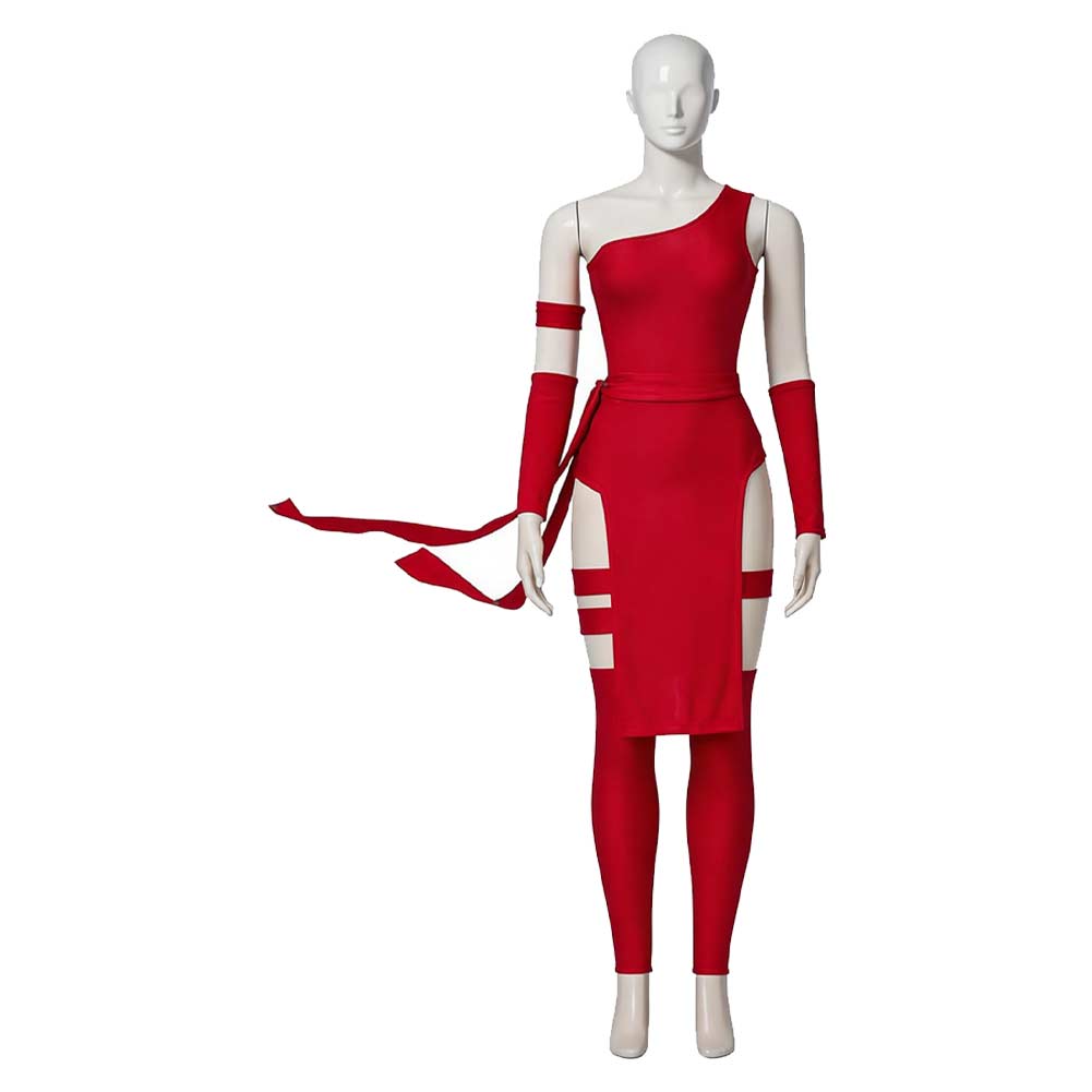 Daredevil Elektra Natchios Assassin Red Set Outfits Cosplay Costume Halloween Suit