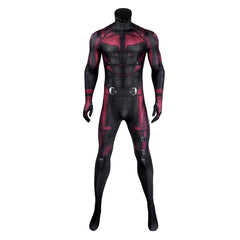 Daredevil Matthew Murdock Black Red Jumpsuit Outfits Cosplay Costume