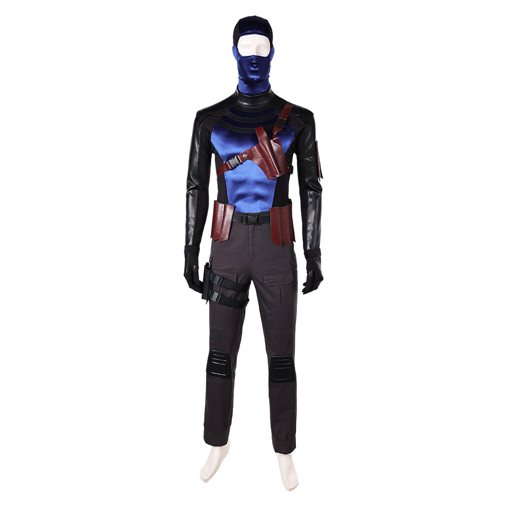 Daredevil: Born Again (2025) Bullseye Blue Black Set Outfits Cosplay Costume