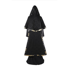 Dark Souls 3 Fire Keeper Black Dress Set Outfits Cosplay Costume Halloween Suit