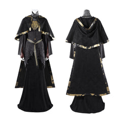 Dark Souls 3 Fire Keeper Black Dress Set Outfits Cosplay Costume Halloween Suit