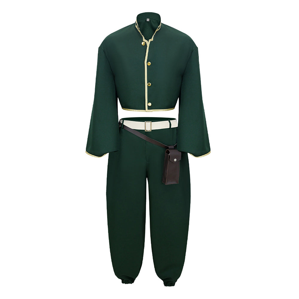 Dead Account (2026) Souji Enishiro Green Uniform Set Outfits Cosplay Costume