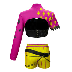 Dead By Daylight MiNA Pink Yellow Set Outfits Cosplay Costume Halloween Suit