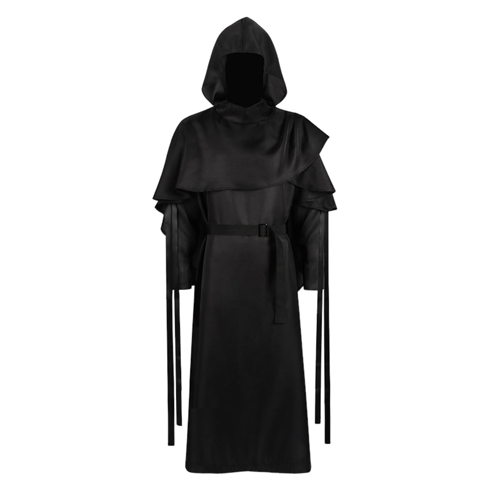 Dead By Daylight The Ghost Face Black Robe Set Outfits Halloween Cosplay Costume